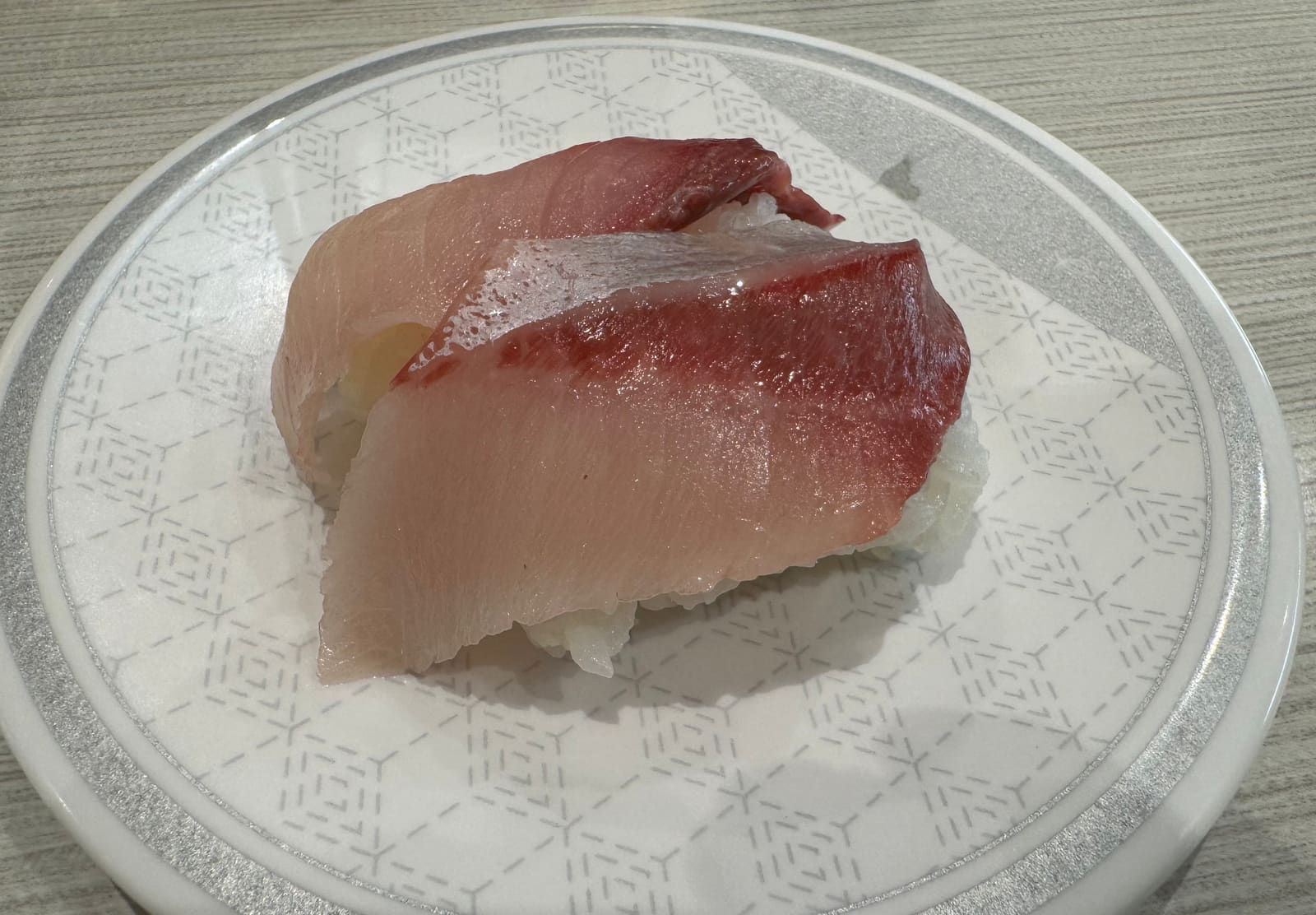はま寿司 稲敷江戸崎店で食べたハマチの握り